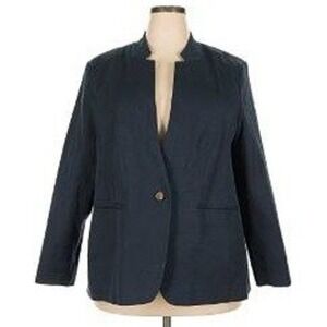 Old Navy Blazer Size 3X Navy Blue Lined Classic Career Office Tailored Jacket